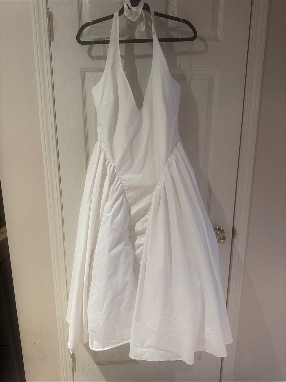 House of CB White Halter Midi Dress